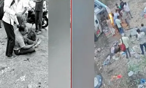 Road accident At Adilabad Utnur Mandal