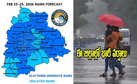 IMD Says Heavy Rain Forecast To Telangana Many Districts