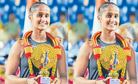 Vaishnavi Adkar finished as the runner up at the ITF W100 Bangalore Open