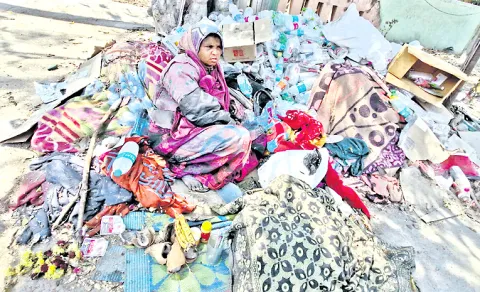 Homeless Woman Struggles for Survival Near Sub-Collector Office in Madanapalle