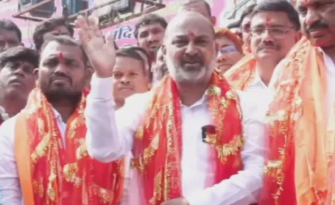 Special Prayers by MP Bandi Sanjay at Bhagyalakshmi Temple