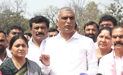Harish Rao Inspecting the Construction Progress of the Warangal Super Specialty Hospital