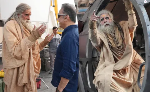 Amitabh Shares Kalki 2 Shooting Pics With Kamal Haasan