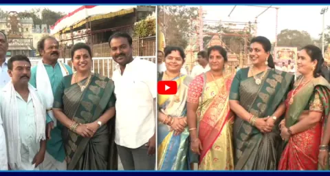 YSRCP RK Roja Visits Tirumala Tirupati Temple 1