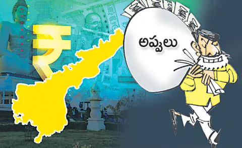 Chandrababu broke his own records in plunging the state into debt