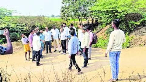 తూము నిర్మాణానికి స్థలపరిశీలన