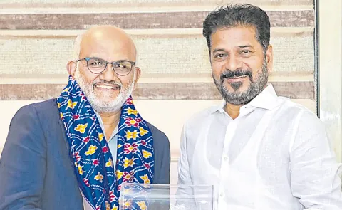 CM Revanth Reddy Meet Adobe CEO Discuss On Telangana Rising 2047 vision