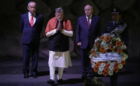 Pm Modi Visit Holocaust Memorial In Jerusalem