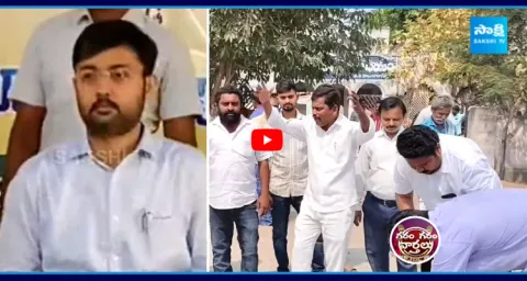 Mahabubabad People Celebrate Collector Advaith Kumar Transfer 1