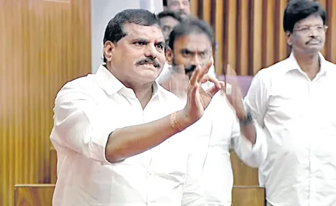 Opposition leader Botsa anger in the council against Chandrababu govt
