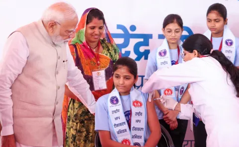 PM Modi launches nationwide HPV vaccination drive for girls in Rajasthan
