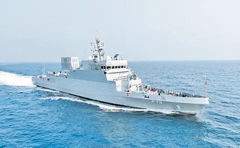 INS Anjadip inducted into Eastern Navy Dolphin Hunter 
