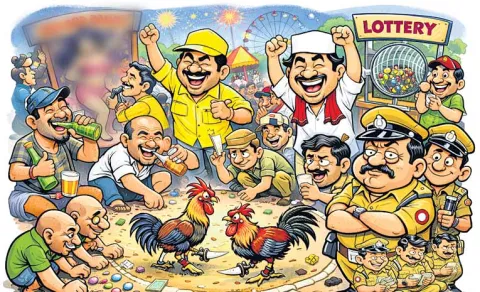 Cockfighting corruption police in Visakhapatnam