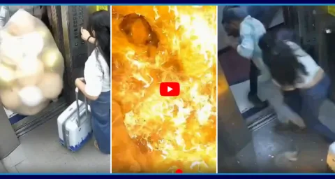 Gas Balloons Explode Inside Lift In Mumbai Apartment 1