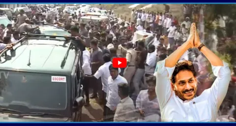 YS Jagan Convoy Started To Jogi Ramesh House 1