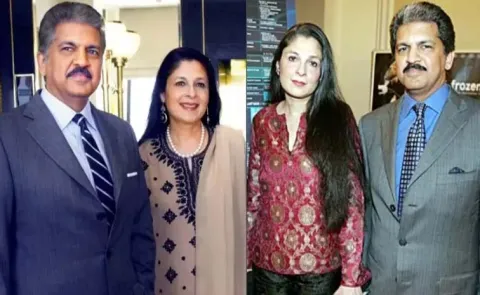 Industrialist Anand Mahindra and his wife Anuradha Mahindra Love Story