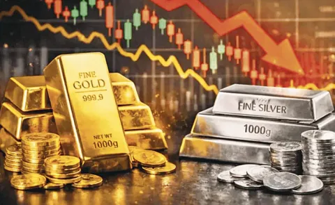 Silver Gold Slide Sharply Amid Global Market Volatility Strong Dollar