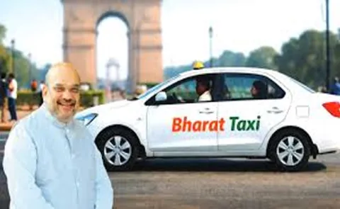 Amit Shah launched India first cooperative-based taxi service Bharat Taxi