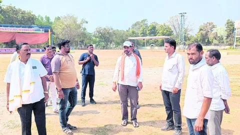 సభాస్థలి పరిశీలన
