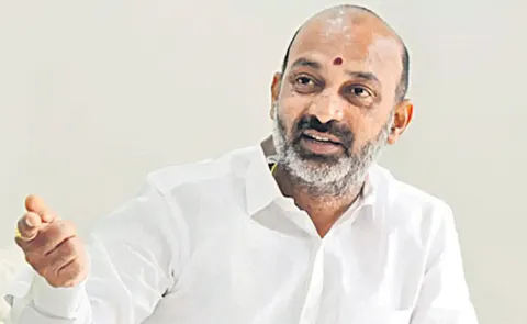 Union Minister Bandi Sanjay in a Sakshi interview