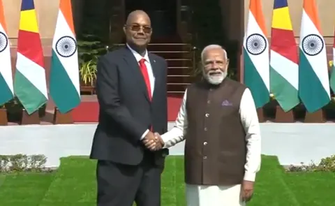 Seychelles President meets with Prime Minister Modi