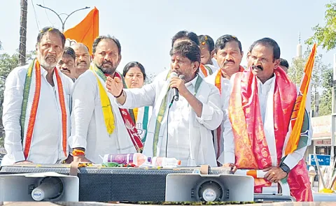 Mallu Bhatti Vikramarka election campaign in the Wyra and Madhira municipalities