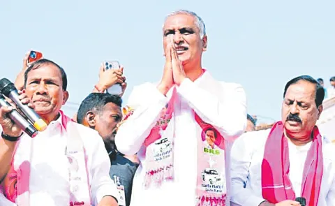 Former minister Harish Rao fired at CM Revant reddy 