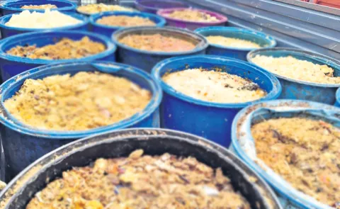 Chicken waste as feed for fish