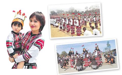 The valleys of Mizoram are filled with the music of bamboo flutes in march 