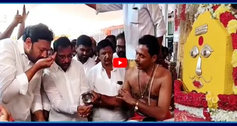 YS Avinash Reddy Particiapted In Sri Peddamma Thalli Devara Mahotsavam 1