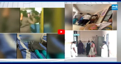 TDP Supporters Misbehave With CHC Hospital Lady Staff And Attack YSRCP Fallower 1