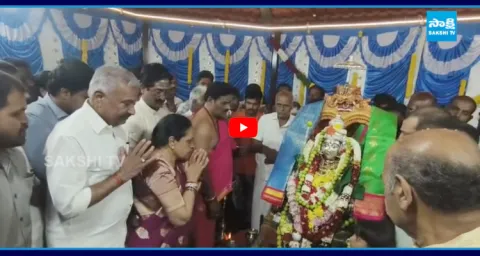 Peddireddy Performs Special Puja At Punganur Suguturu Gangamma Jatara 1