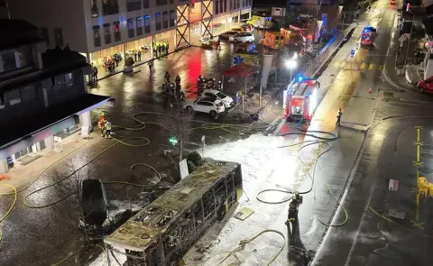 Six killed bus bursts into flames in Switzerland