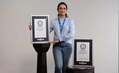 Jayashree Vijay Mohan: stroke survivor sets two world records