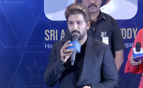 Allu Arjun emotional Comments On Allu Aravind at Allu Cinemas opening3