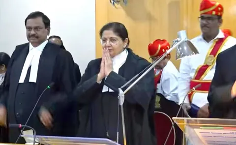 Justice lisa gill took oath as the chief justice of the andhra pradesh high court