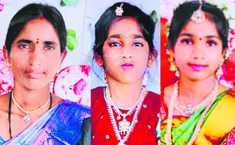 Mother jumps into well with three children due to debt