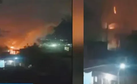 Huge explosion in Gopalapatnam Visakhapatnam