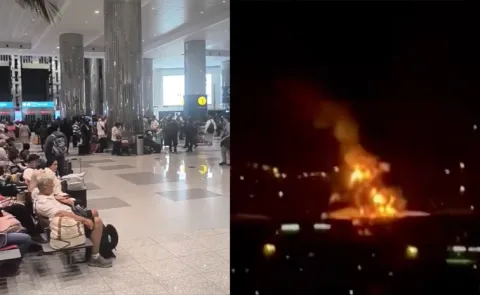 Fire breaks out near Dubai airport flight suspended