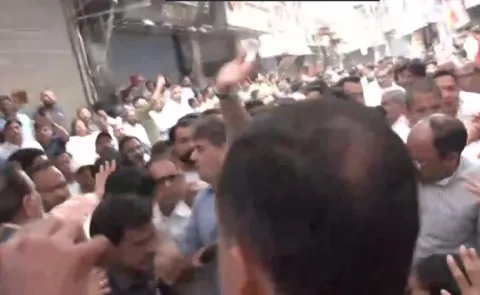 Clash broke out between BJP and AAP leaders in Palam