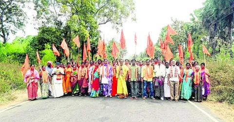 రామభ క్తుల పాదయాత్ర