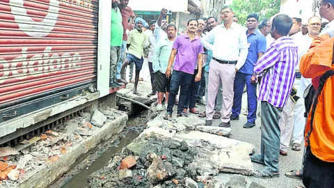 పారిశుద్ధ్య పనుల పరిశీలన 