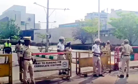 Security tightened at US Consulate Hyderabad Nanakramguda Financial District