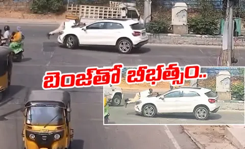 Drunk Driver Drags Traffic Constable On Car Bonnet at Gachibowli