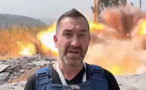 Missile Hurtles Towards Journalist