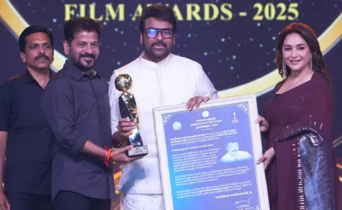 Chiranjeevi and Ram Charan comments on NTR National Award