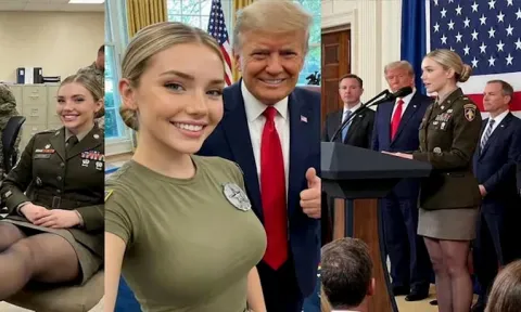 MAGA Fell In Love With A Blonde US Army Soldier