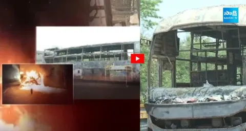 Bus Fire Accident in Vizianagaram  1