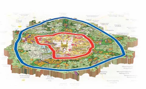 A magnificent expressway design is soon transformed into an ordinary national highway