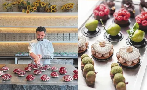 Renowned for his hyper realistic fruit shaped desserts